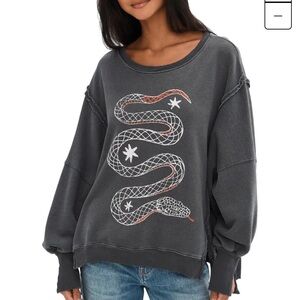 Free People Graphic Camden sweatshirt